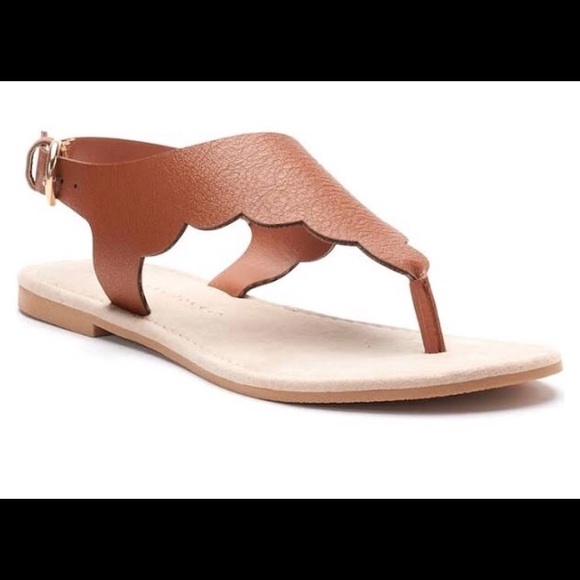LC Lauren Conrad Shoes - Lauren Conrad Scallop Sandals